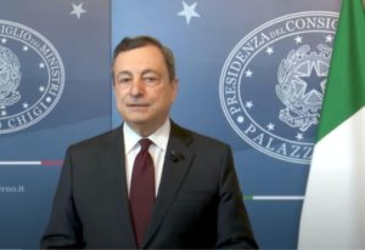 Clima, Draghi “Affrontare cambiamento ora per non rimpiangere dopo” - 