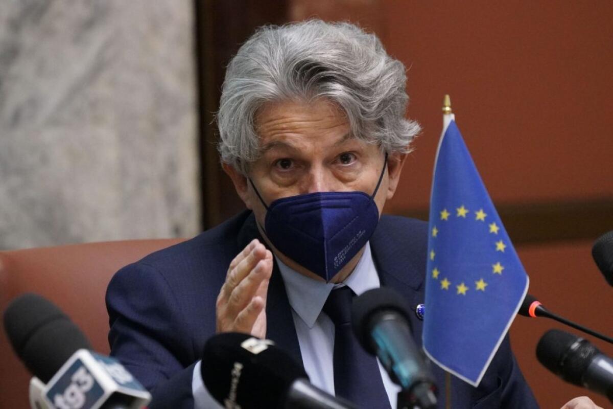 Breton “a rischio rinnovo contratto Ue con AstraZeneca” - 