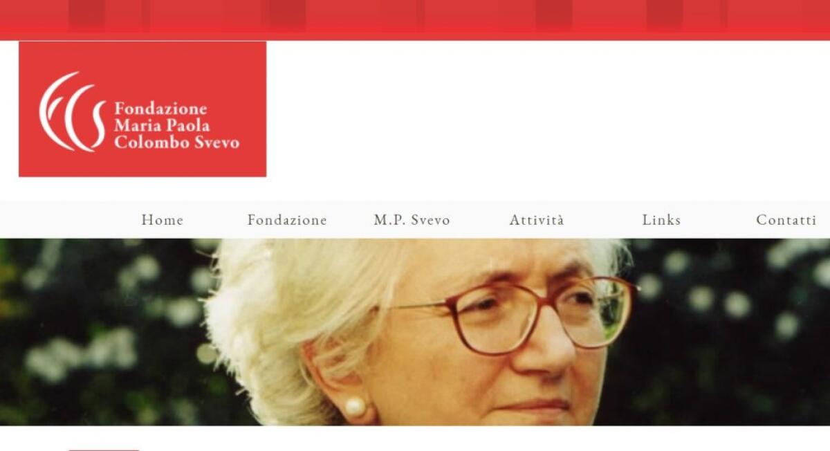 Un libro ricorda Maria Paola Colombo Svevo - 