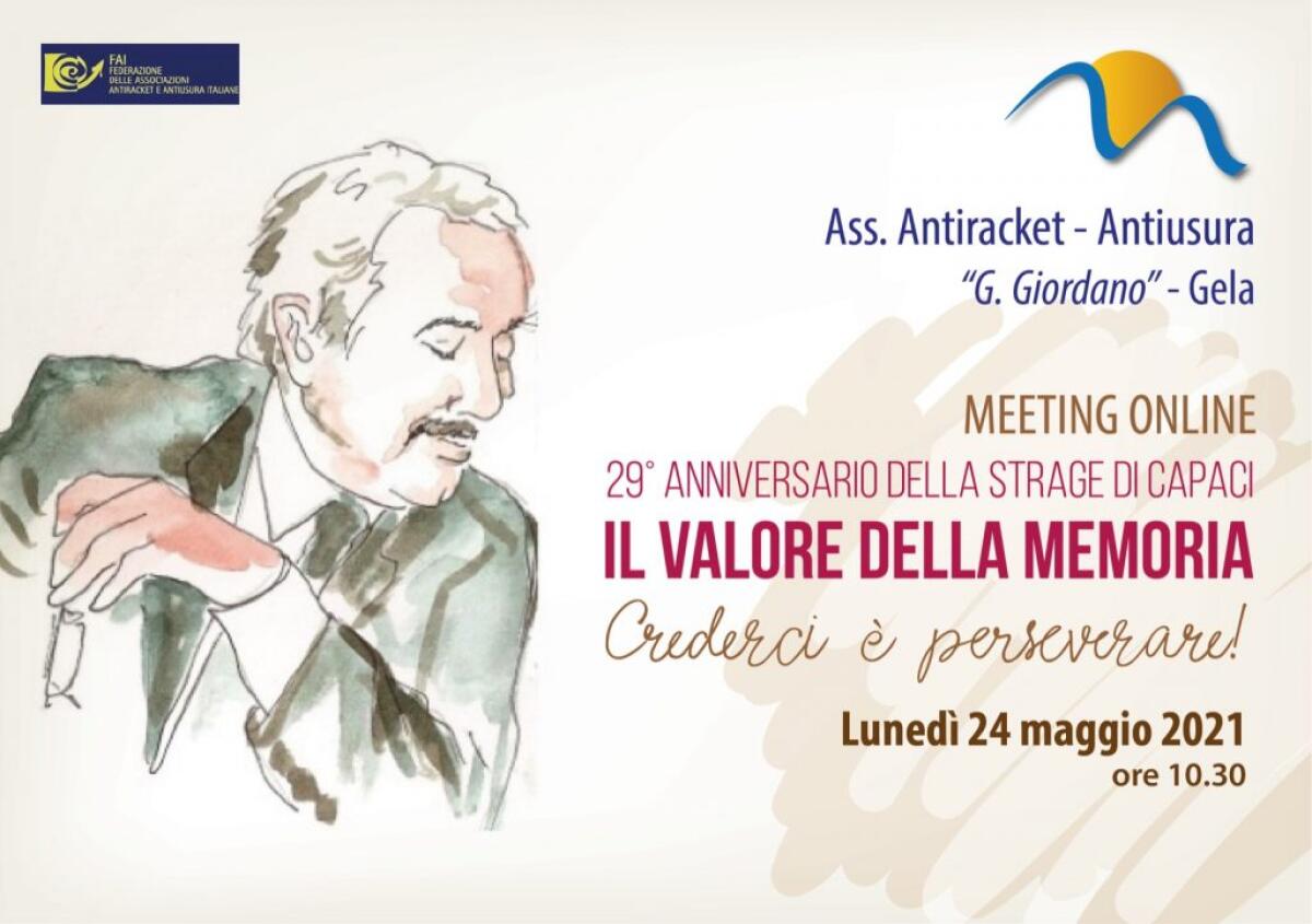 La Fai Antiracket ricorda la strage di Capaci, Pif tra gli ospiti - 