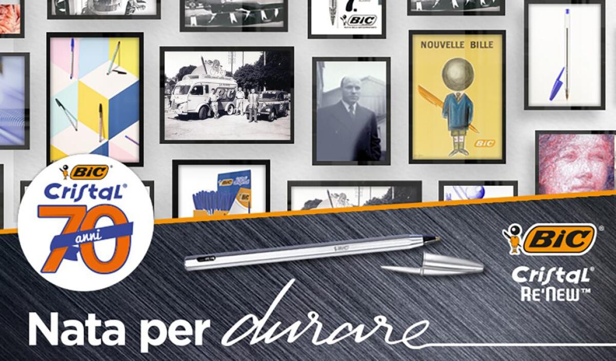 La penna BIC Cristal compie 70 anni e punta sulla sostenibilità - 