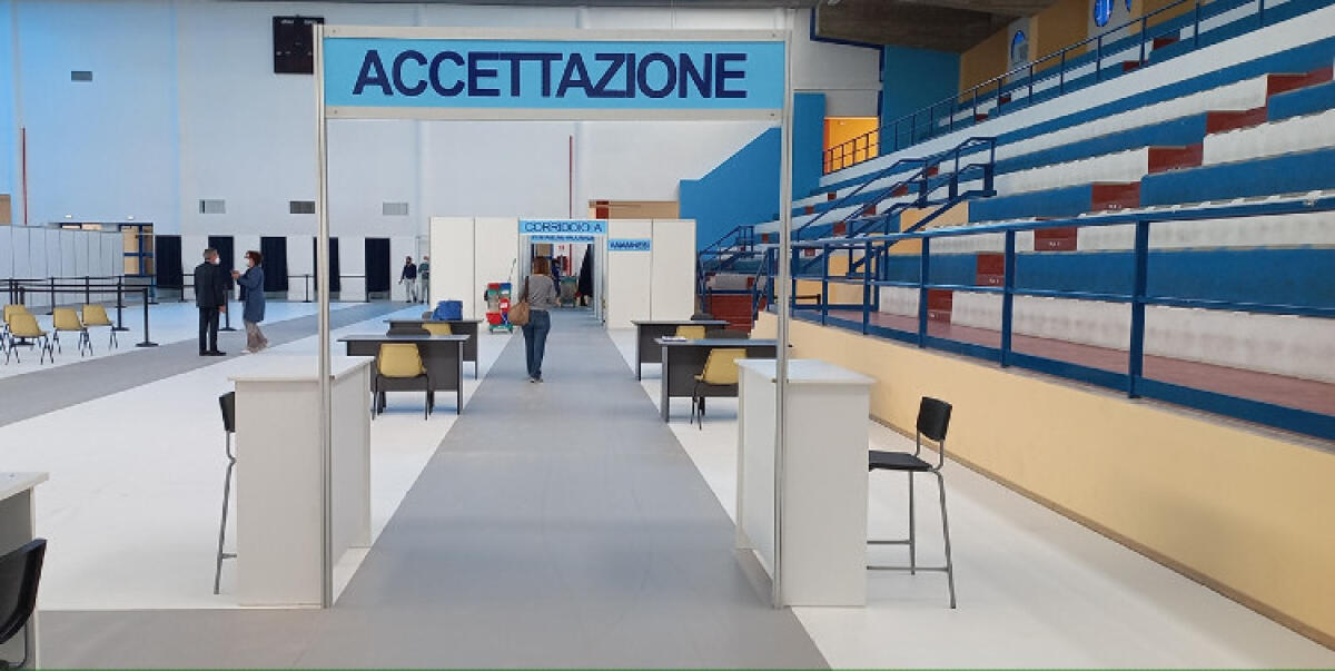 Parte hub, tutto trasferito al PalaCossiga: "Obiettivo fino a 1.500 vaccini al giorno" - 