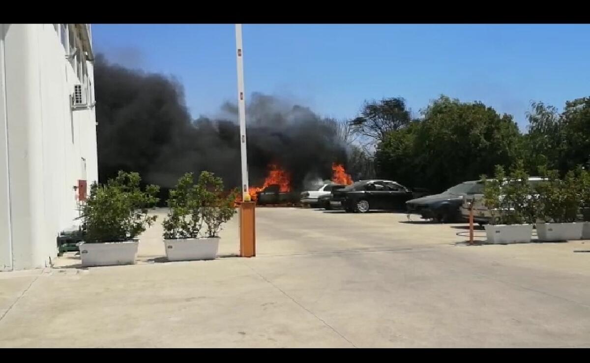 Auto in fiamme nel centro Zagarini, tanti danni: rogo partito da area incolta - 