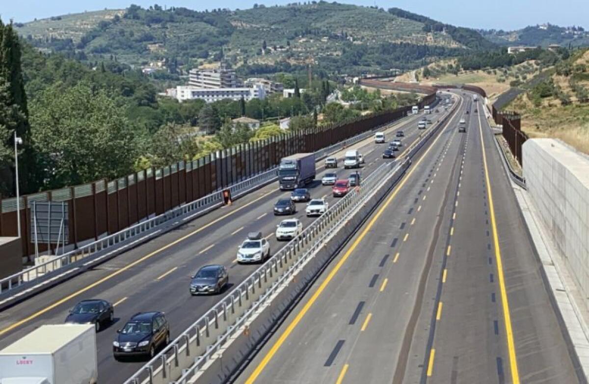 Sulla A1 aperta terza corsia tra Firenze sud e Incisa - 