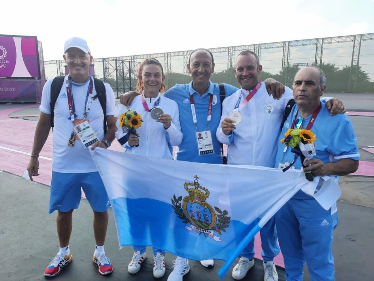 Tiro a volo mixed team, argento San Marino con Perilli-Berti - 