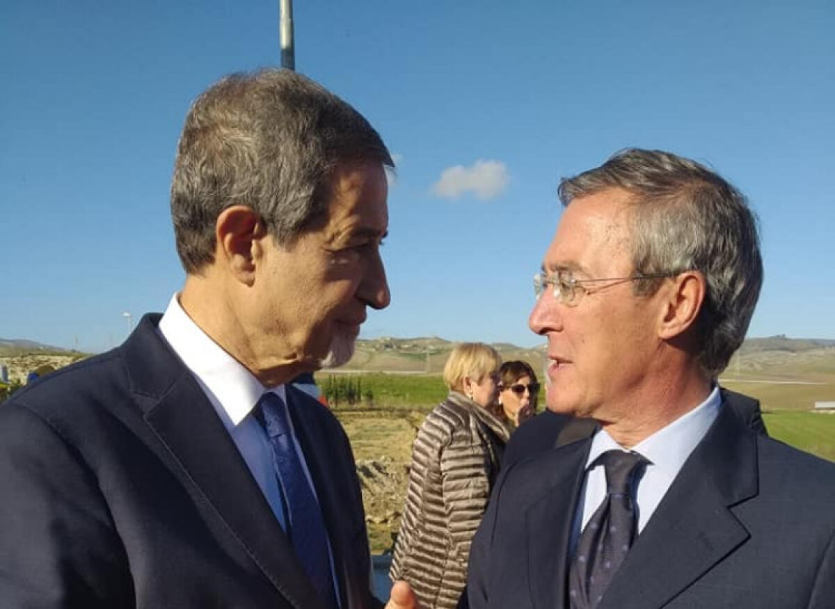 Fondi Fsc, Timpazzo non basta: Greco tenta di avere fondi per progetti definanziati - Greco e il presidente Musumeci