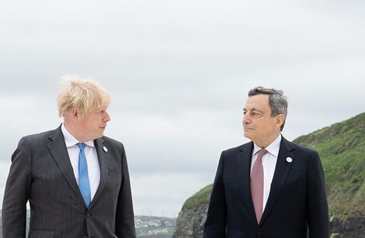 Afghanistan, telefonata Draghi-Johnson, punto su iniziative G7 e G20 - 