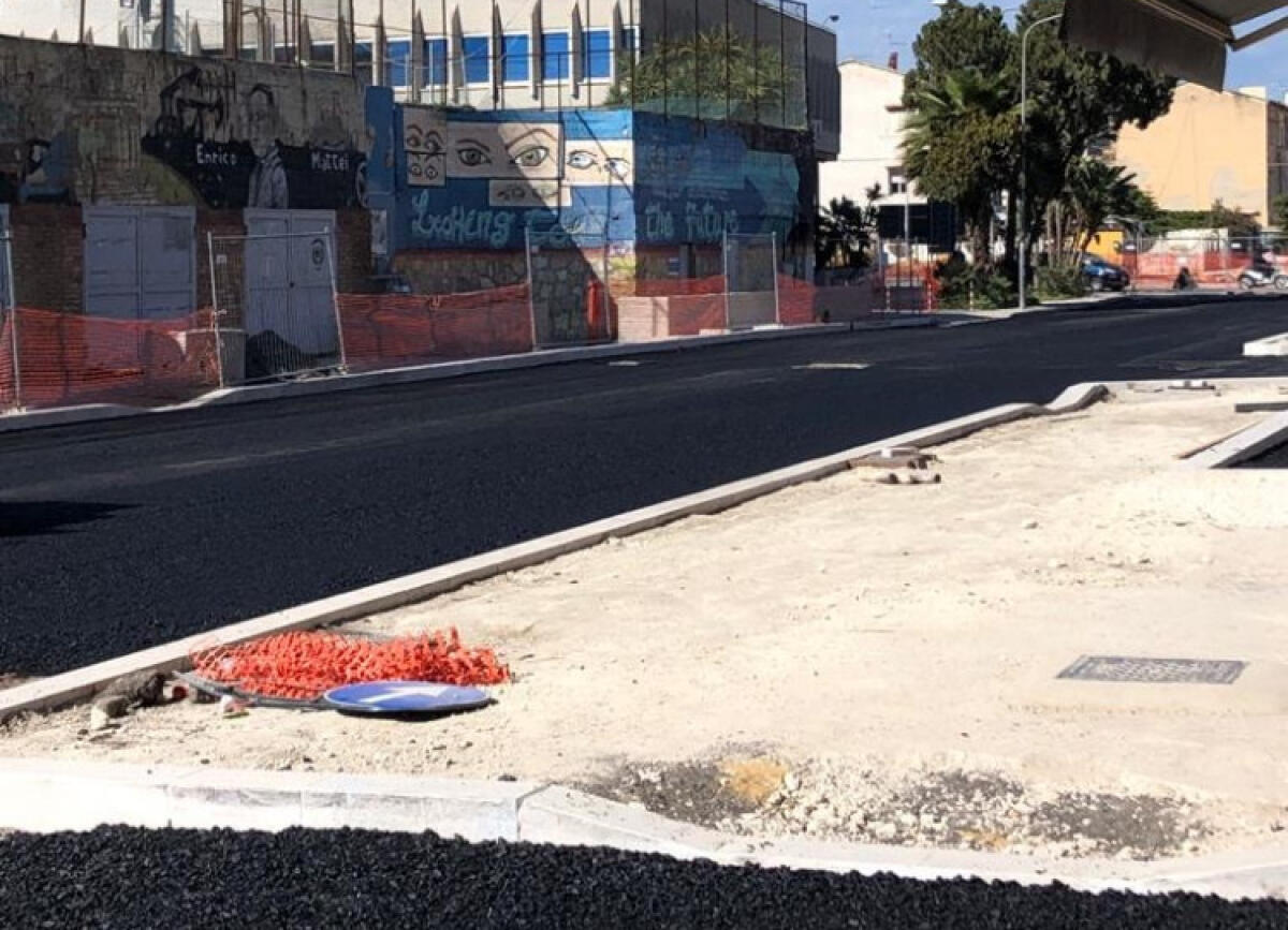 Viale Mediterraneo-via Niscemi, cantieri a rilento: Di Cristina, "esercenti disperati" - Il tratto di via Niscemi
