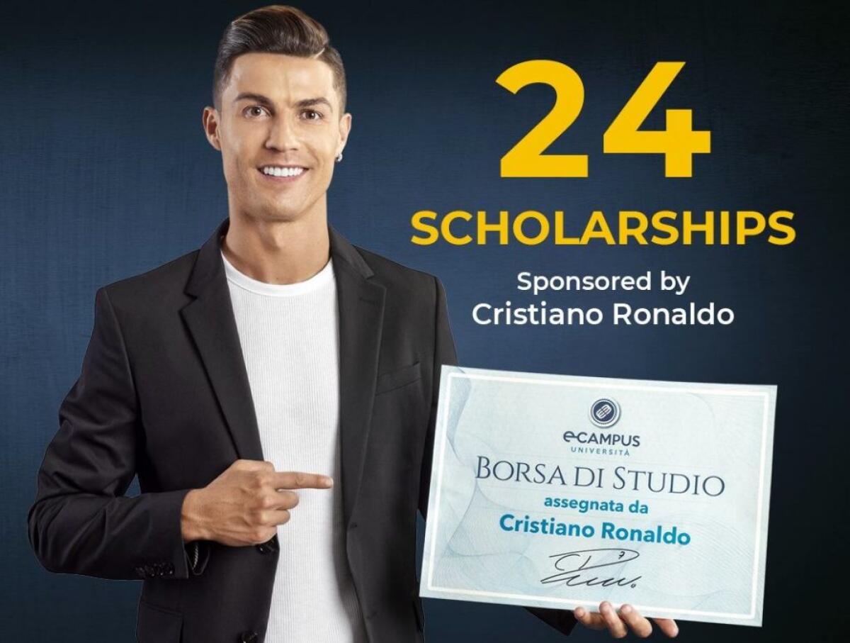 Ronaldo dona 24 borse di studio eCampus, candidature dal 4 agosto -