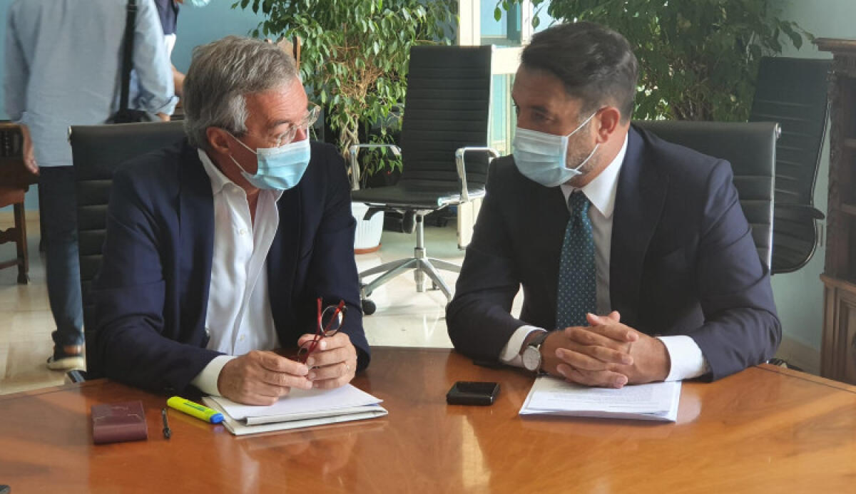 "Collocazione nazionale per il porto", Greco e Cancelleri: "Ora sinergia istituzionale" - Greco e il sottosegretario Giancarlo Cancellerri che ha seguito progetti al ministero delle infrastrutture