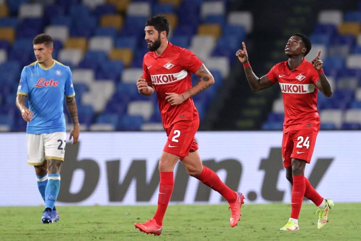 Napoli-Spartak Mosca 2-3, primo ko stagionale per i partenopei - 