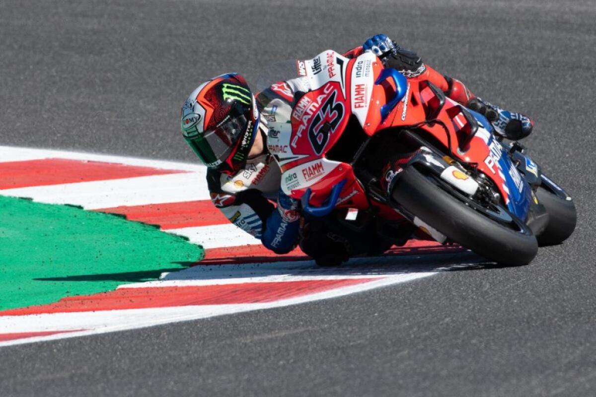 Bagnaia conquista la pole position al Gp di Aragon - 