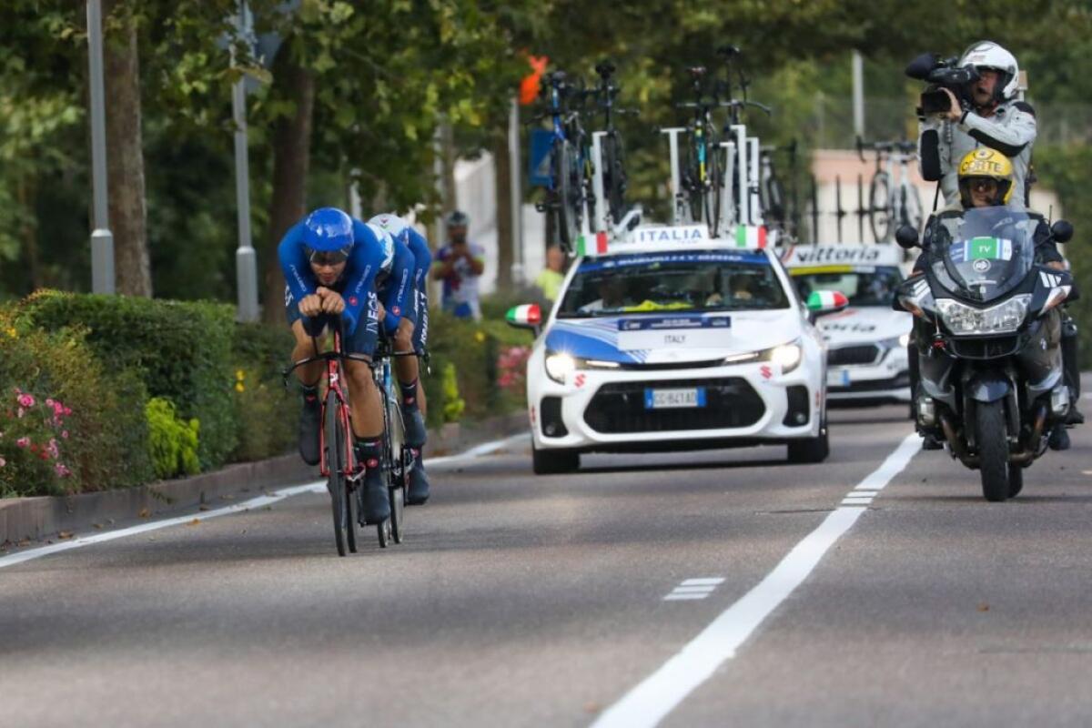Agli Europei di ciclismo oro per l’Italia di Ganna nel team relay - 