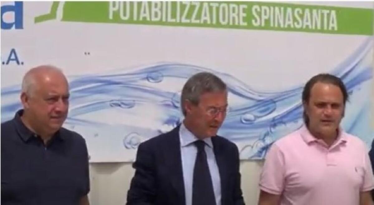 Rete idrica a Manfria, c'è decreto da più di due milioni: Ati, "risultato importante" - Collura, il sindaco Greco e il presidente Ati Conti