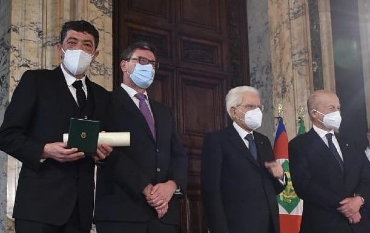 Fiasconaro Cavaliere del Lavoro, Mattarella consegna riconoscimento - 