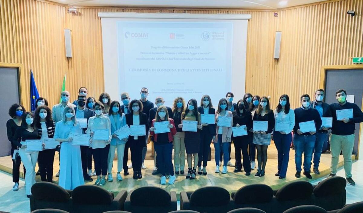 Conai, a Palermo consegnati i diplomi “Green Jobs” a 80 laureati - 