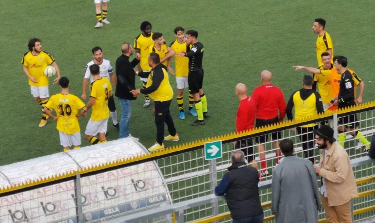 Il Gela FC ridotto in 8 cade per la prima volta contro il Pro Ragusa 2-1 - 