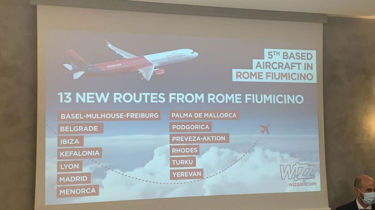 Wizz Air annuncia 13 nuove rotte da Roma Fiumicino e un quinto aereo - 