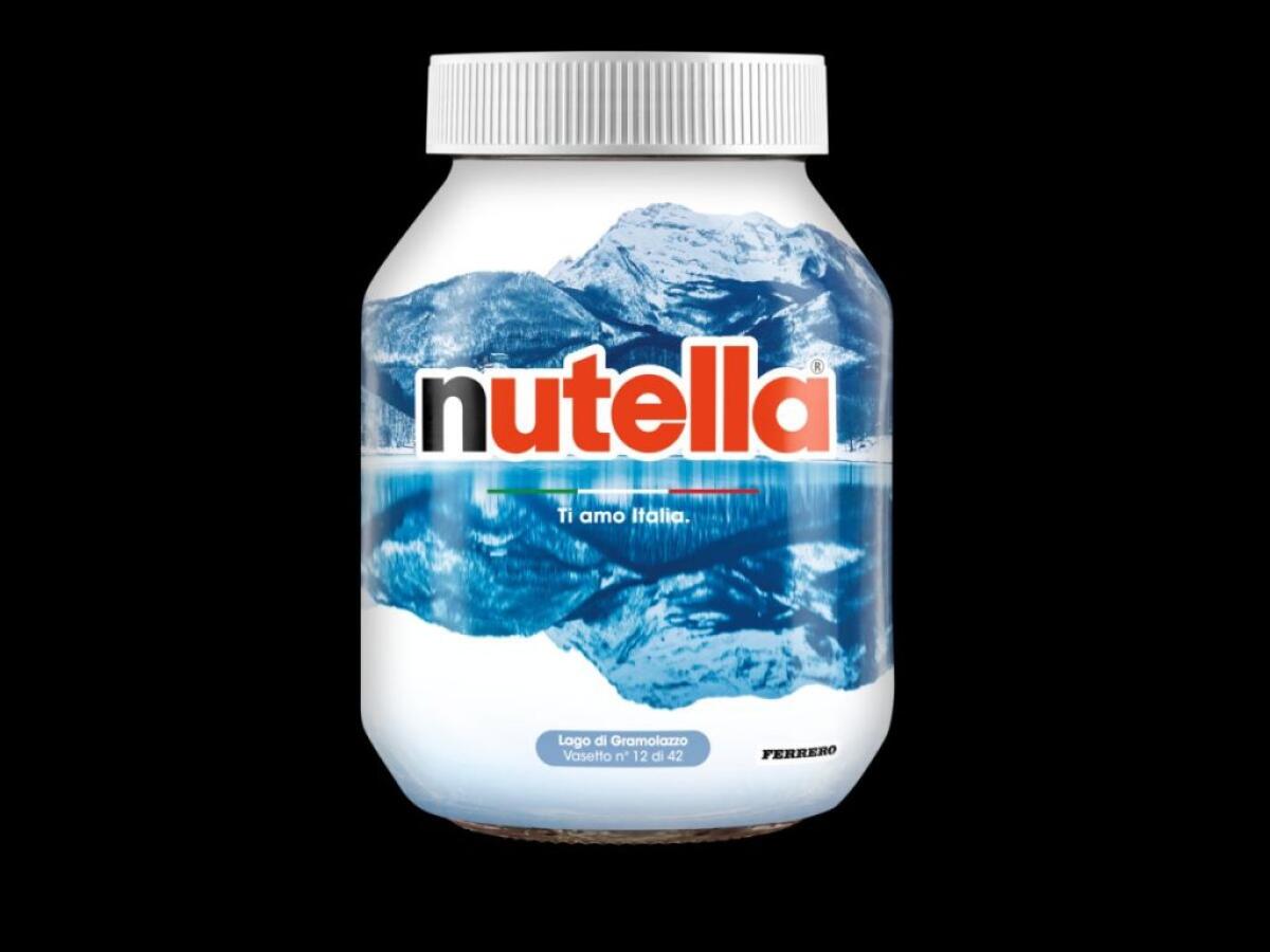 Turismo, sui vasetti Nutella le bellezze dei Comuni del Centro Italia -