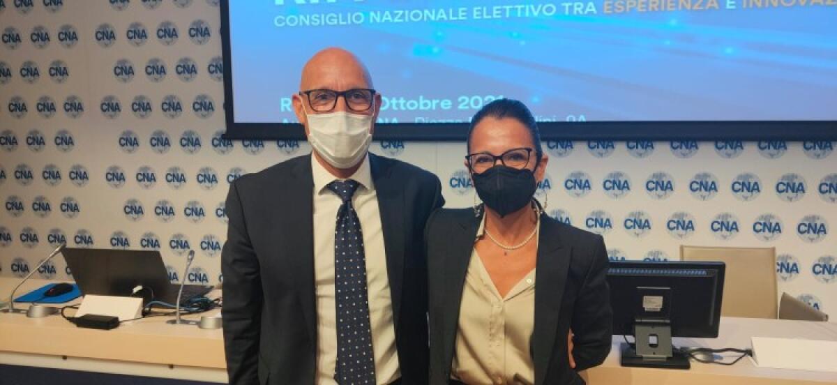 Incorvaia ai vertici di Cna nazionale, è vicepresidente: presidenza a Silvia Pompili - Il nuovo presidente Pompili e il vice Incorvaia