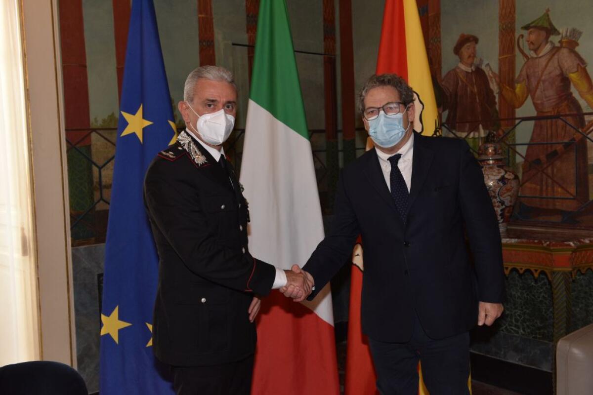 Miccichè riceve il neo comandante provinciale dei Carabinieri De Liso - 
