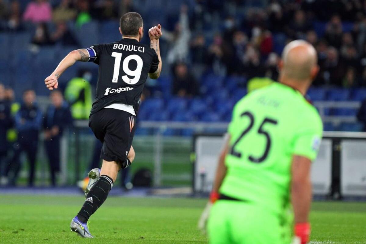 Doppietta su rigore di Bonucci, Lazio-Juventus 0-2 - 