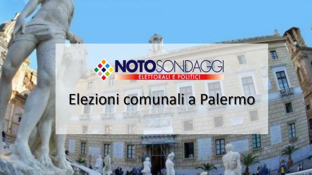 Sondaggio Noto per Italpress, centrodestra avanti alle Comunali Palermo - 