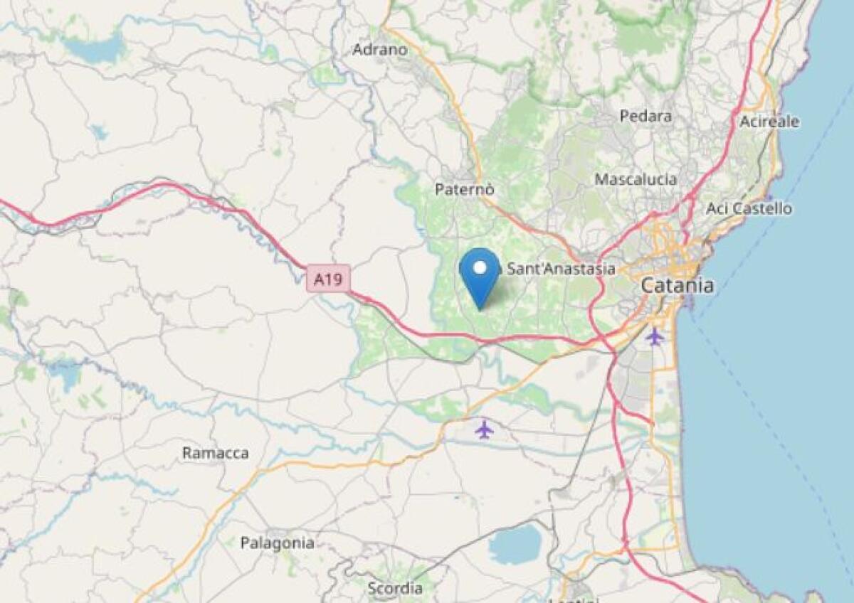Sciame sismico nel Catanese, scossa di magnitudo 4.3 - 