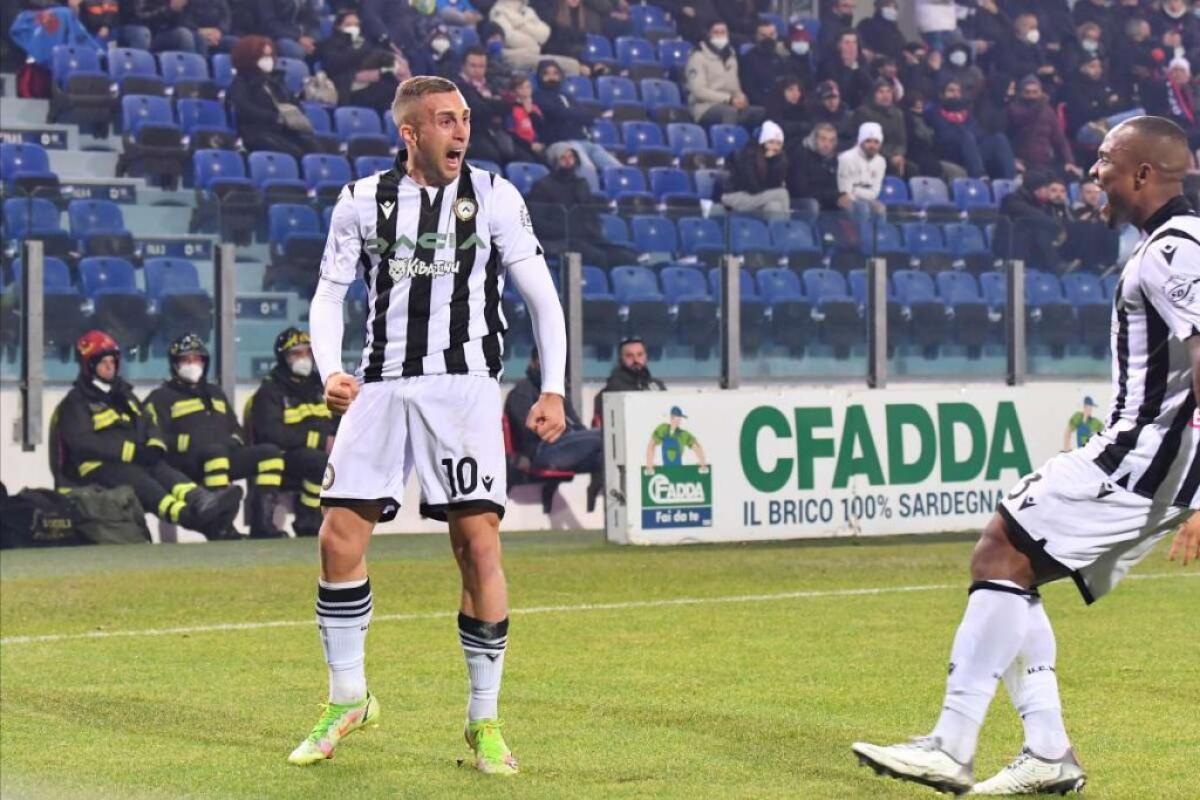 Cagliari affonda, Udinese fa poker con doppietta di Deulofeu - 