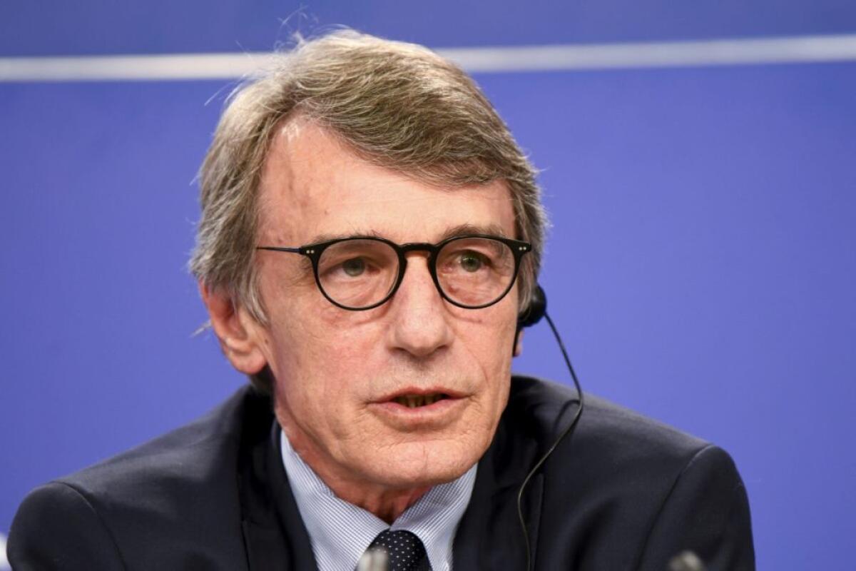 Ue, Sassoli “Servono misure immediate contro il cambiamento climatico” - 