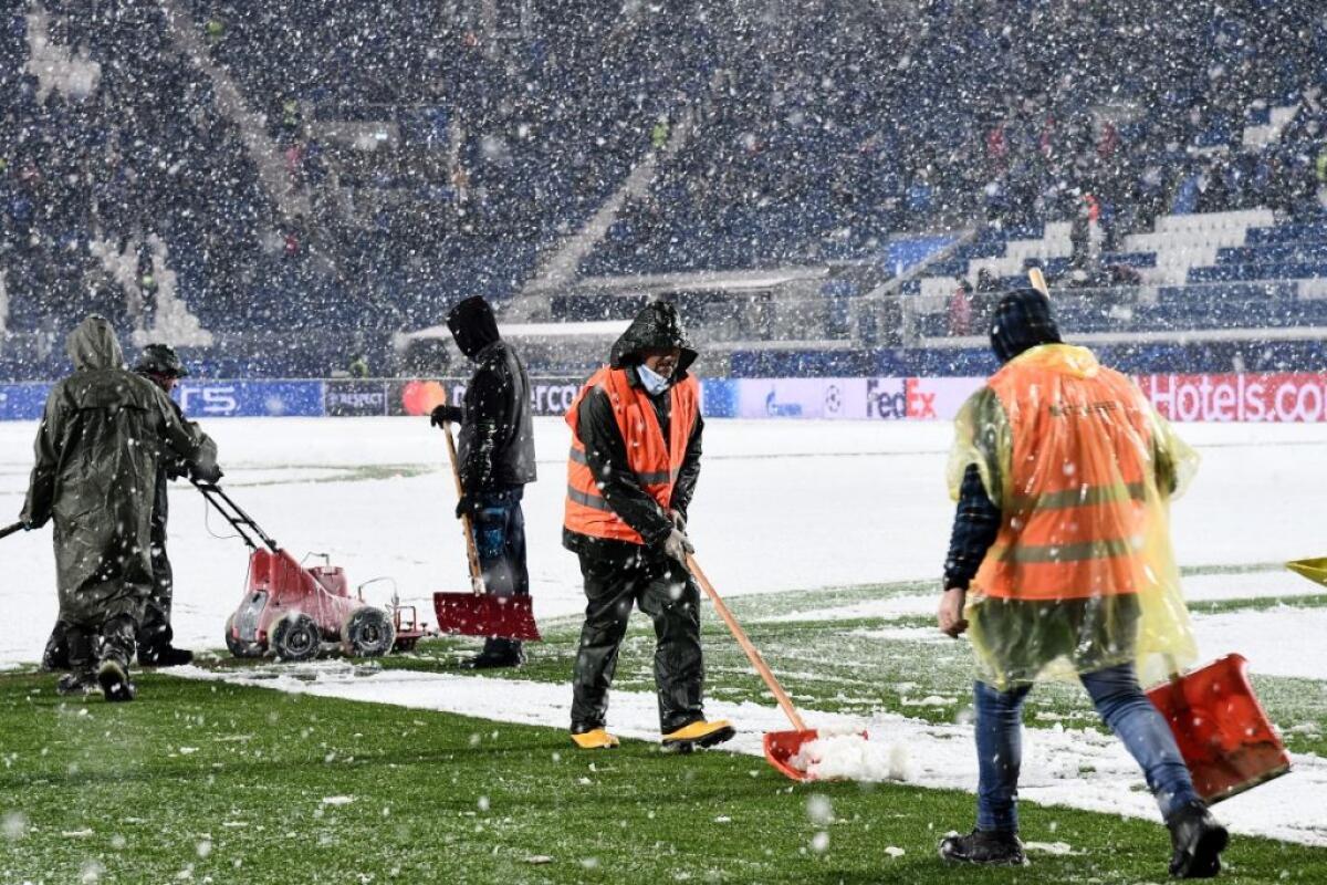 Neve a Bergamo, rinviata a domani Atalanta-Villarreal - 