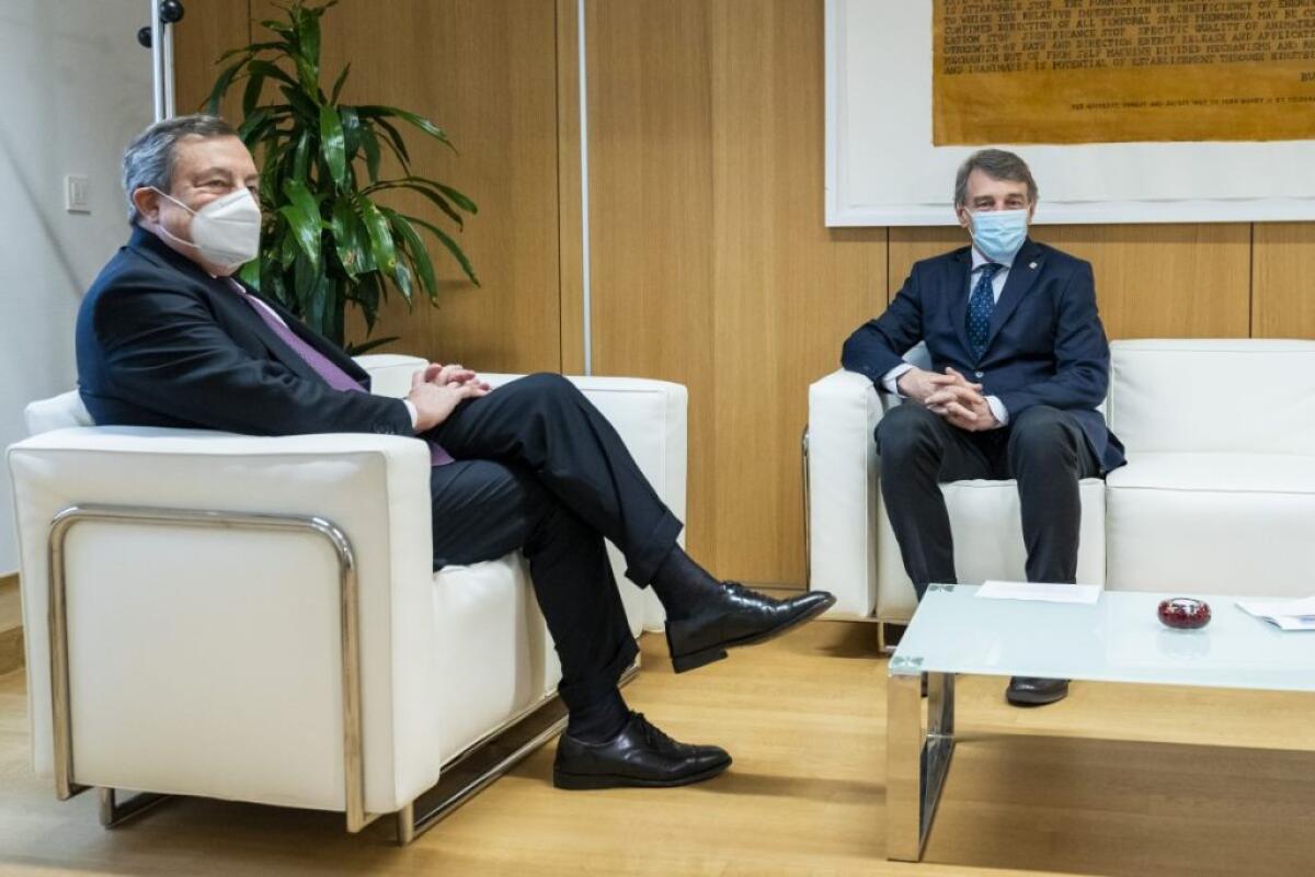 Draghi “Sassoli voleva un’Europa capace di raggiungere risultati” - 