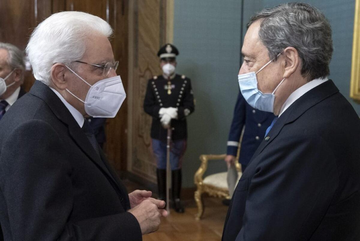 Draghi “La rielezione di Mattarella splendida notizia per il Paese” - 