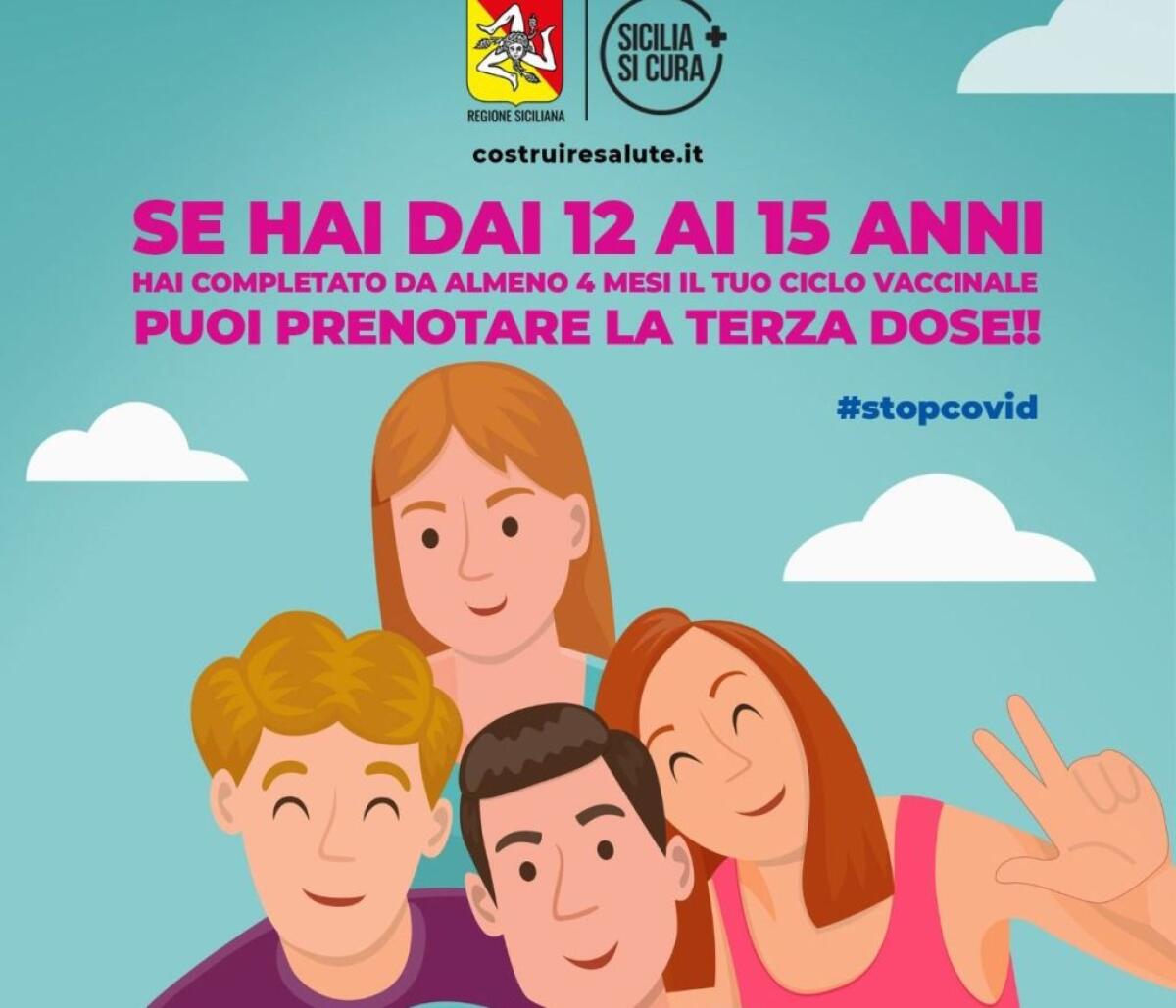 Vaccino, in Sicilia al via campagna “booster” per 12-15enni - 