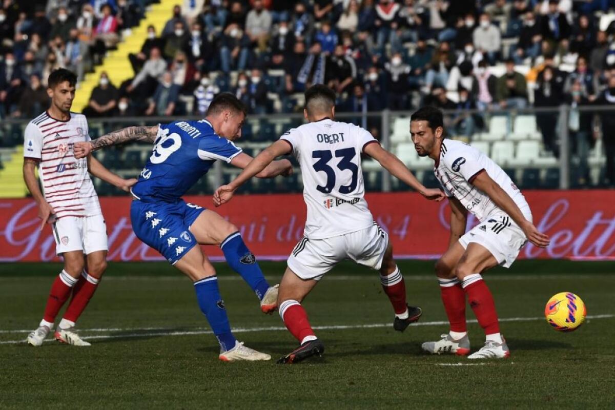 Pavoletti salva il Cagliari, a Empoli finisce 1-1 - 