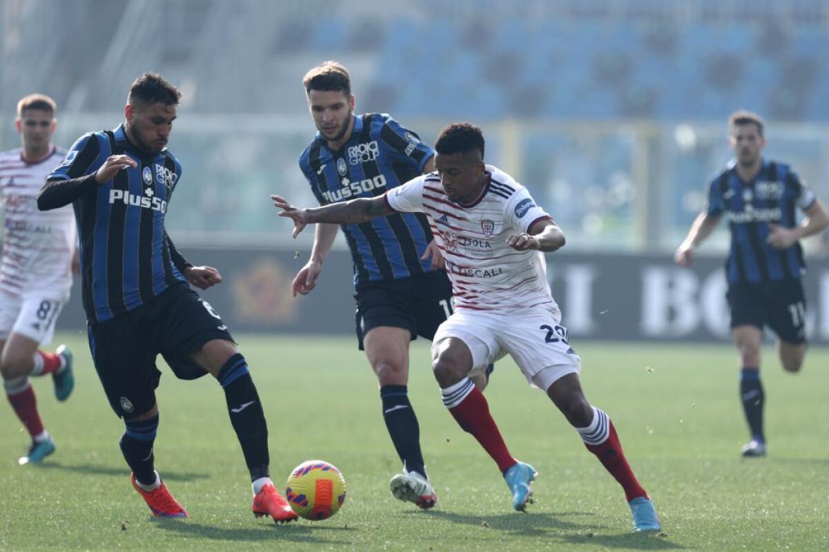 Atalanta ko in casa, 2-1 del Cagliari con doppietta di Gaston Pereiro - 