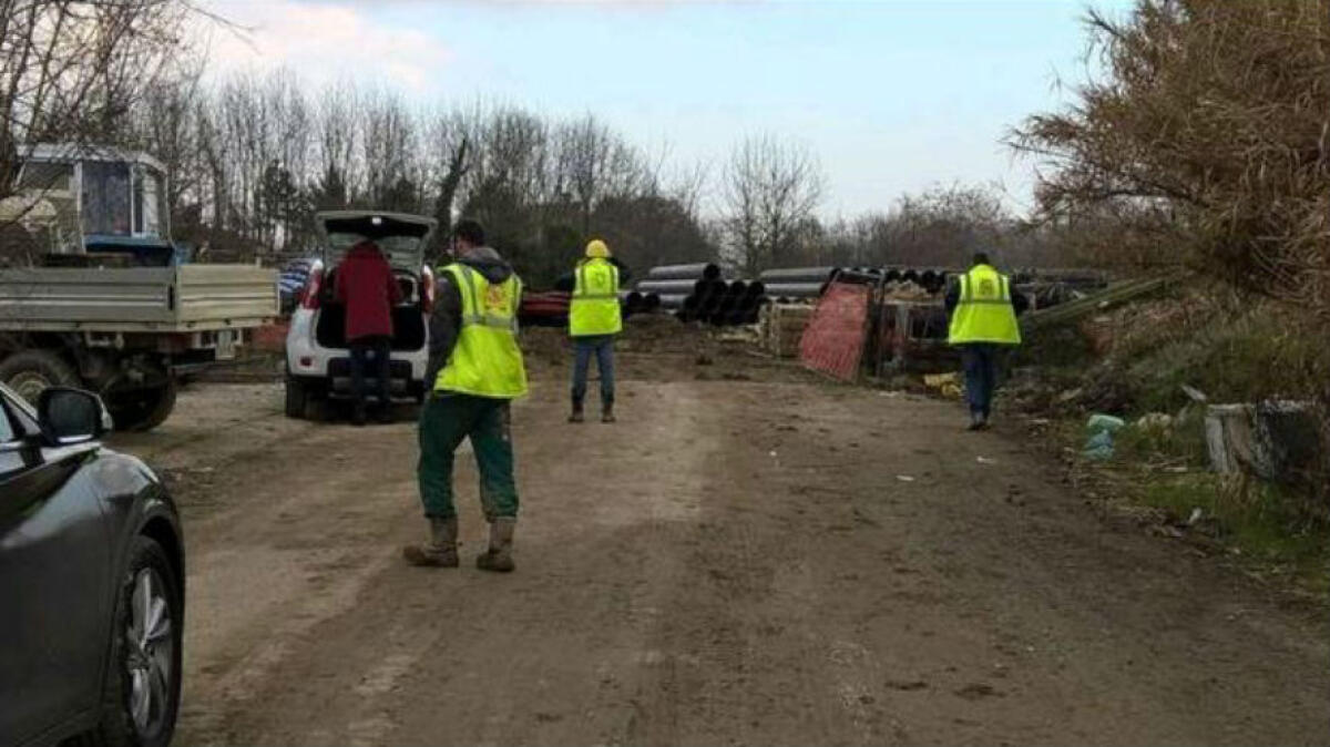 Incidente sul lavoro nelle Marche, morì Gianluca Caterini: aperto il dibattimento - Il cantiere dove perse la vita Caterini (foto Lappa)