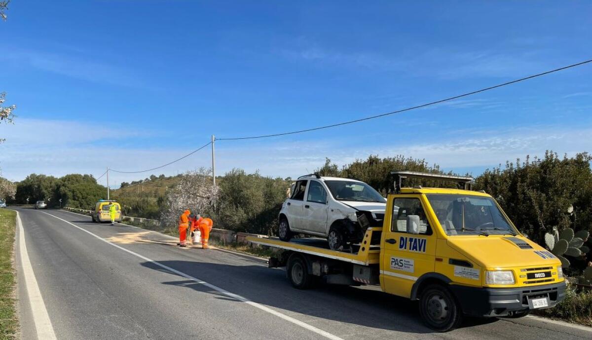 Incidente sulla 115, un'auto coinvolta e rimossa - L'incidente sulla 115
