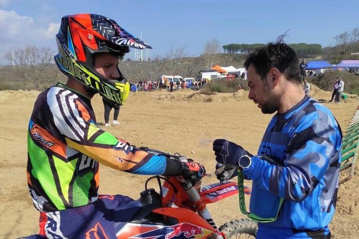 Internazionali supermarecross, Giovanni Aquinato al via trascinato dal campione Mancuso - Nela foto in alto, da sinistra: Giovanni Aquinato e Antonio Mancuso.