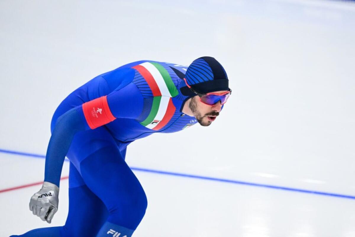 Ghiotto bronzo nei 10.000 di pattinaggio velocità - 