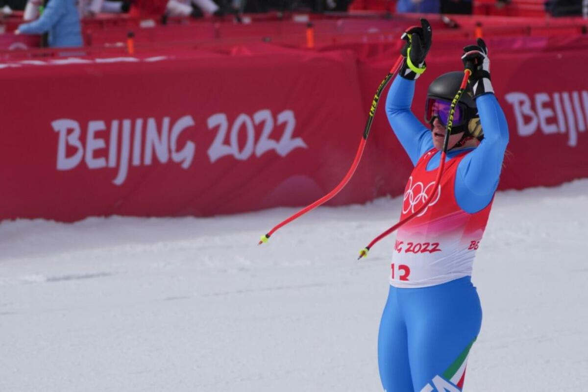Discesa donne, argento Goggia e bronzo Nadia Delago - 