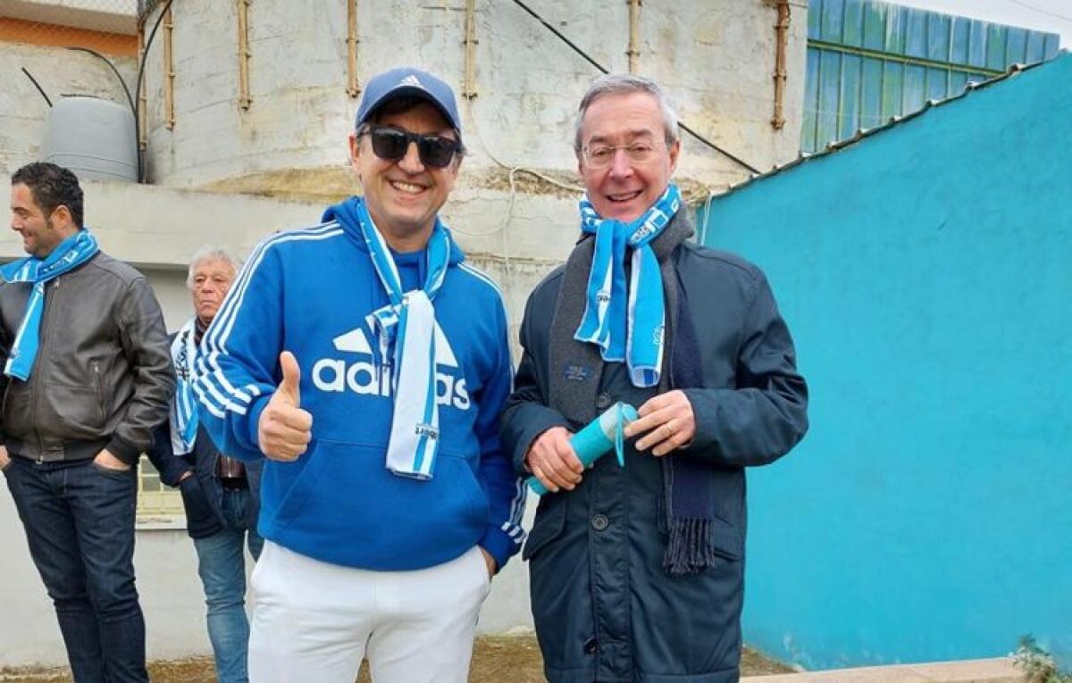 Promozione Ssd Gela, Greco e Malluzzo: "Con fondi Pnrr nuovi interventi per lo stadio" - L'imprenditore Maurizio Melfa che ha voluto il rilancio del Gela e il sindaco Greco