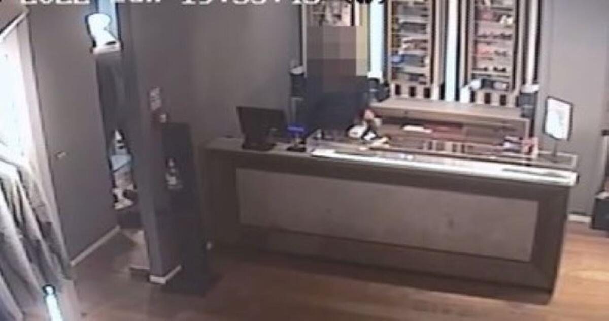 Furto a "Sartoria italiana", titolare: "In centro deserto totale, non ci sono controlli" - Il ladro ripreso nel video postato anche sui social