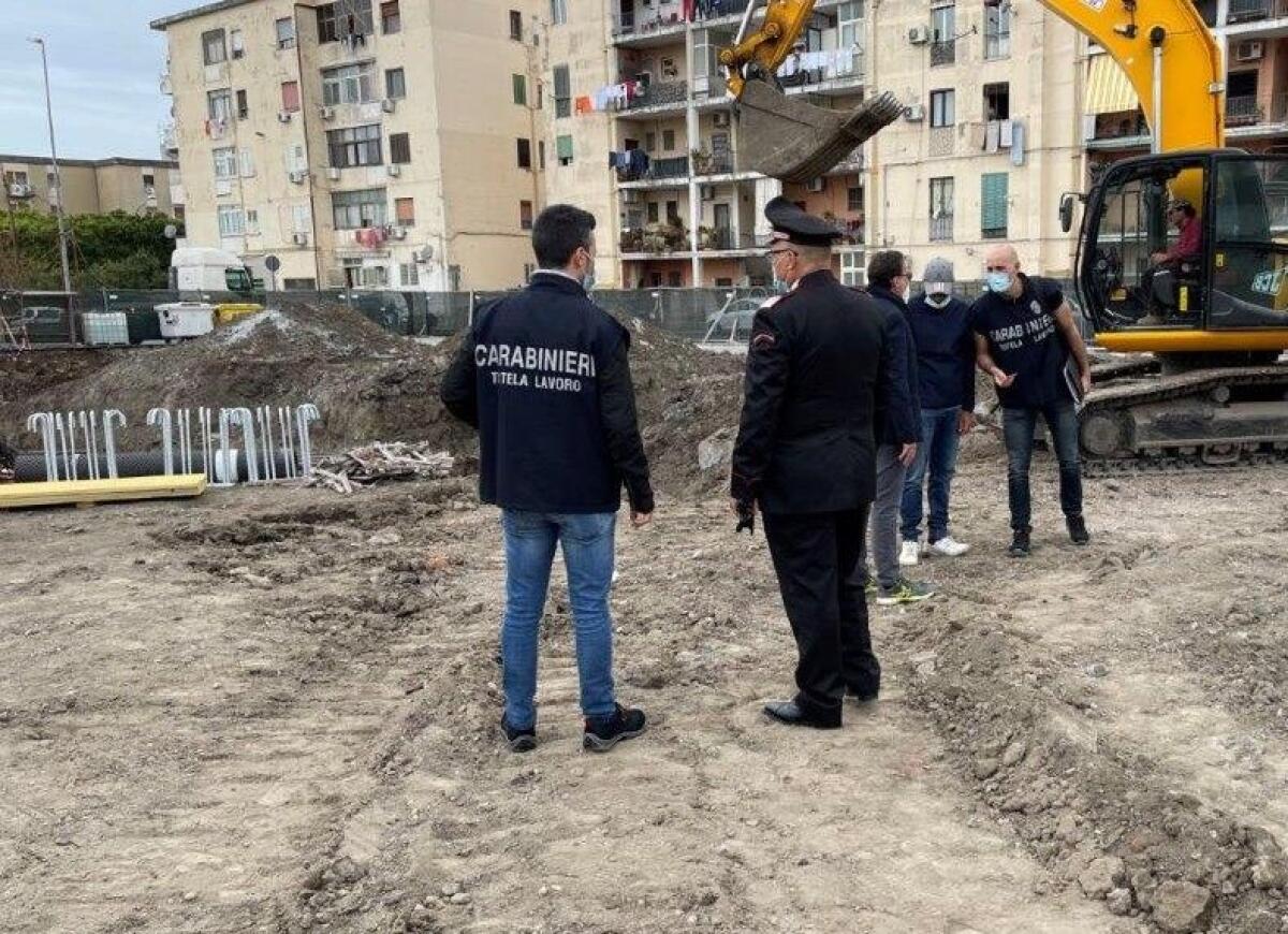 Blitz nei cantieri edili di Palermo e provincia, 10 denunce e multe - 