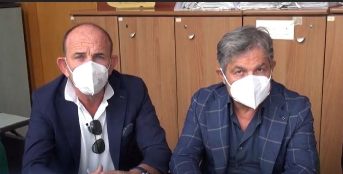 "Pd è opposizione ma siamo per la città", Orlando: "Civici difendono il loro orticello" - Orlando e il segretario Pd Guido Siragusa