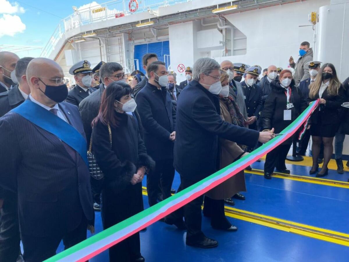 Giovannini a Messina inaugura la nuova nave “Iginia” di Rfi - 