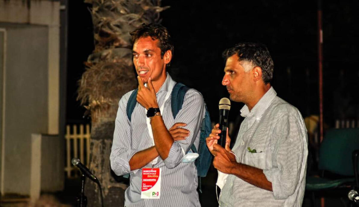 Di Cristina convoca i dem, strategie e regionali: "Domani al corteo donne per la pace" - Di Cristina e il segretario regionale Pd Anthony Barbagallo