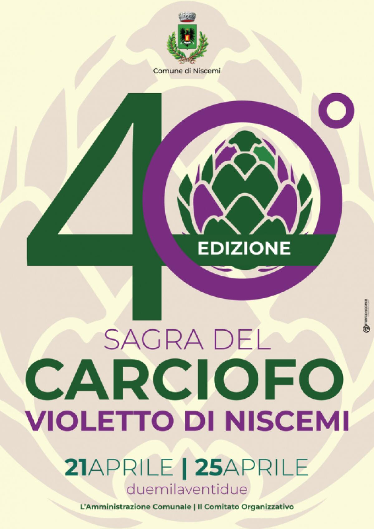 Al via oggi la 40°edizione della Sagra del Carciofo - 
