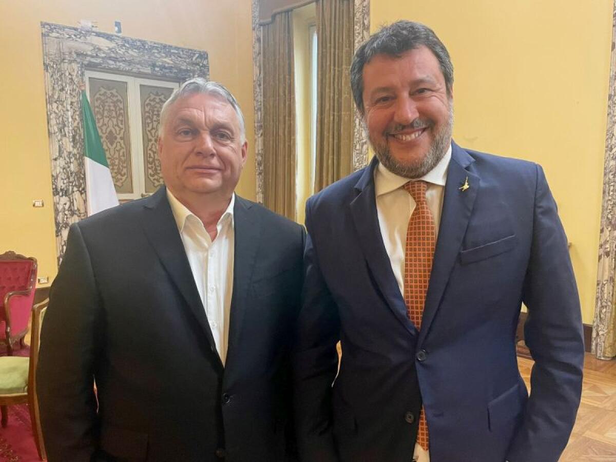 Salvini “Con Orban abbiamo parlato di pace, economia e migranti” - 