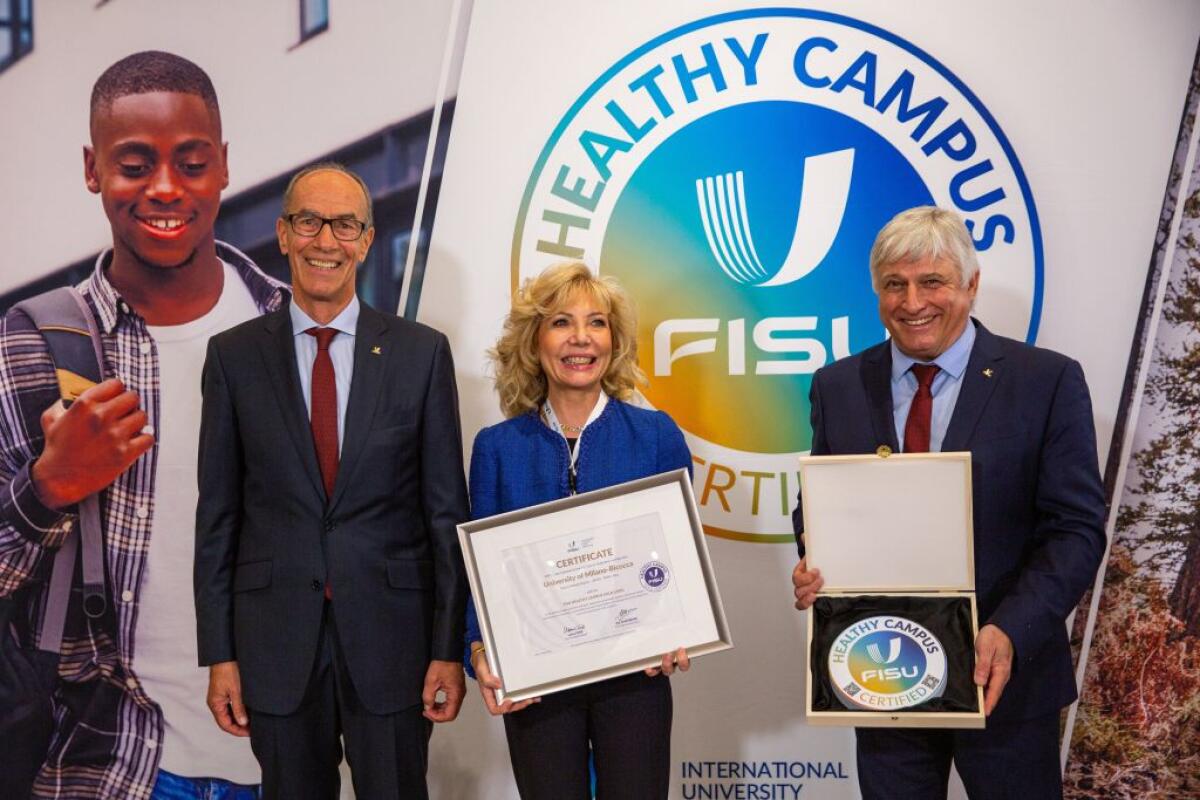 Milano-Bicocca oro agli oscar della salute e del benessere Fisu - 